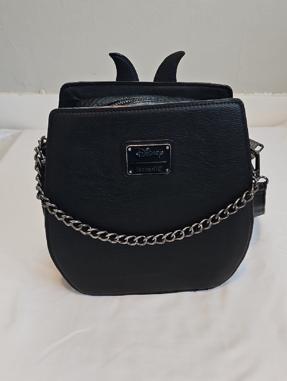 Disney Maleficent Black Women's Crossbody Bag with Sculpted Detail - Picture 9 of 9